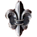 Silver Fleur De Lis